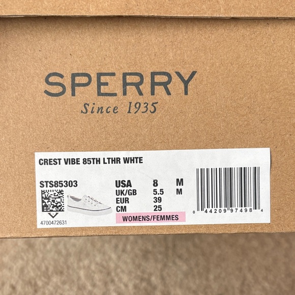 Sperry White Leather Sneakers - Picture 5 of 6